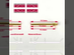 ปิ้นเครื่อง 2.0x18.5mm ทอง Plated ปิ้นปลาย ทองแดง ปิ้นจุดติดต่อสําหรับ Connector