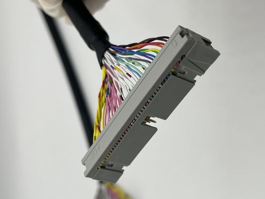 UL20276 ยืนยัน 40P กระปุกกระเบื้องเคเบิล PLC การเชื่อมต่อ IDC ไปยังหัวกล่อง
