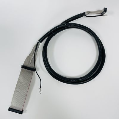 2.54 มิลลิเมตร Pitch Black Ribbon Flat Cable กับ UL2651 28awg เครื่องเชื่อม IDC