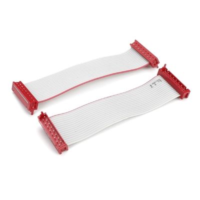 8 Pin 10 Pin Male Flat Cable Assembly IDC คาเบิ้ลริบบอนแดง เครื่องเชื่อม Micro Match