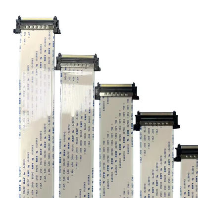 ทองเหลือง Plated ทองเหลือง Flat Flex Lvds Cable Airbag Vw 41pin สาย FFC 20cm