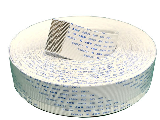 ทองเหลือง Plated ทองเหลือง Flat Flex Lvds Cable Airbag Vw 41pin สาย FFC 20cm