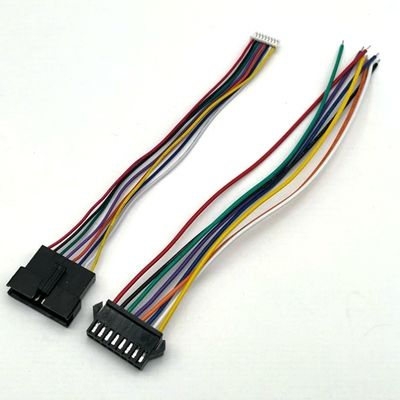 สามารถปรับแต่ง JST SM2.5 8 Pin Connector ประกอบการประกอบสายไฟฟ้า ul1007 24awg