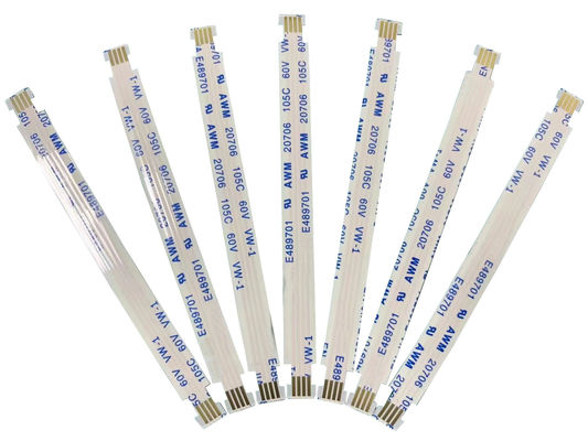 อิเล็กทรอนิกส์ที่กําหนดเอง FFC Flat Cable Awm 20706 20624 20798 105c 60v Vw-1 80c 60v