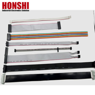 10 ปิน สีเทา แบนเคเบิลเชื่อมต่อริบบอน Pitch 1.27mm IDC เคเบิล 10u" ทอง plating