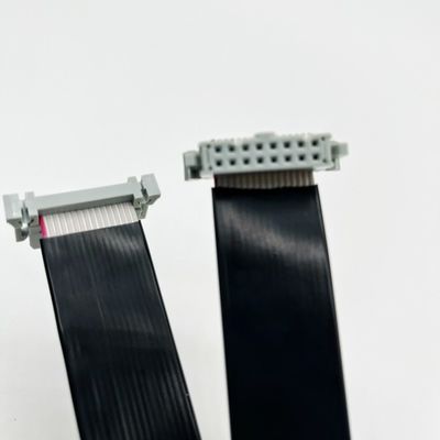 16 Pin IDC Flat PVC Ribbon Cable With 2.54mm Pitch Connector ความยาวที่กําหนดเอง