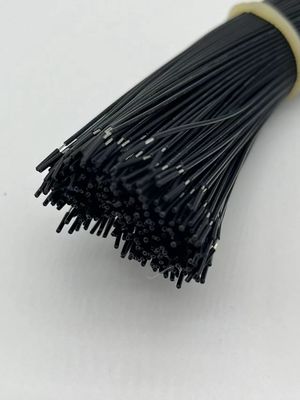 2.54mm Pitch 4 Pin Dupont Cable Assembly UL1007 24awg สีดํา ความยาวที่กําหนดเอง