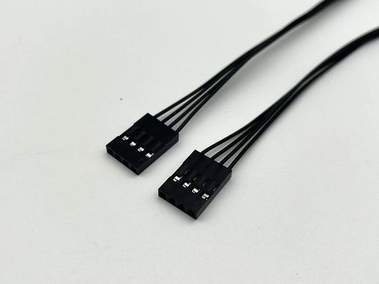 ความยาวที่กําหนดเอง สายไฟฟ้าสายพาน Dupont 4 Pin ไปยัง JST SH 1.0 4 Pin Connector