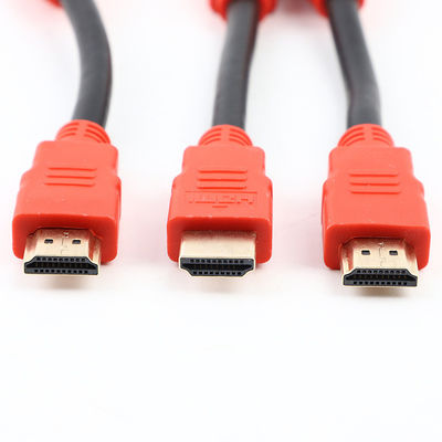 การประกอบสายเคเบิลทองคํา 4K HDTVI 1.4 2.0 สายเคเบิล 30AWG สําหรับ PC TV