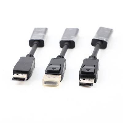 DP เพศชาย TO HDTV เพศหญิง HDTV แอดป์เตอร์เคเบิล 4K 30HZ การชาร์จรวดเร็ว การถ่ายทอดข้อมูล