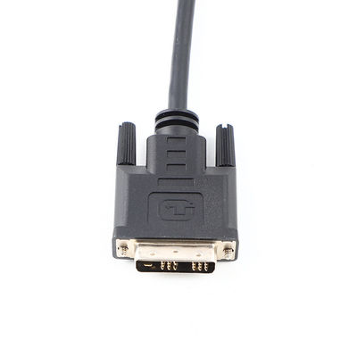 DVI 18 1 ชายต่อชาย HD การประกอบสายเคเบิล OD6.0 สําหรับ HDTV UL20276 30Awg