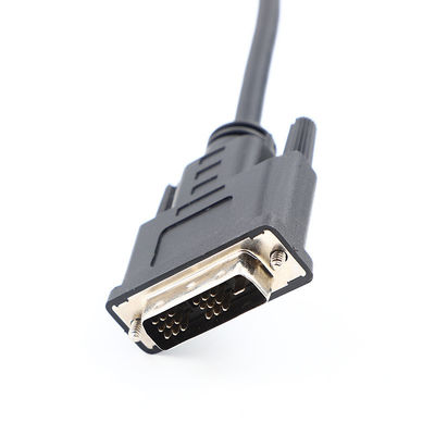 DVI 18 1 ชายต่อชาย HD การประกอบสายเคเบิล OD6.0 สําหรับ HDTV UL20276 30Awg