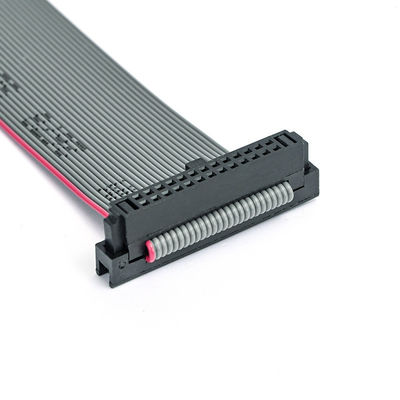 การประกอบสายเคเบิล IDC 26 ปิน Flat Ribbon พร้อมการบรรเทาความเครียดและ IDC 2.54 มิลลิเมตรสู่ IDC Socket
