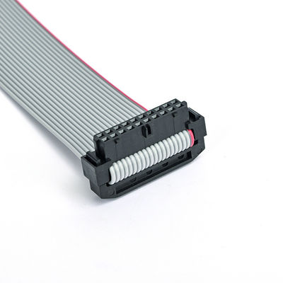 การประกอบสายเคเบิล IDC 26 ปิน Flat Ribbon พร้อมการบรรเทาความเครียดและ IDC 2.54 มิลลิเมตรสู่ IDC Socket
