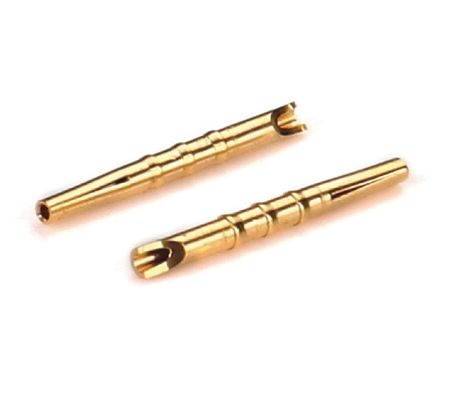 ทองคํา Plating ทองแดง CNC เครื่องแปรรูป Pin ความแม่นยําสูงพีนทองแดง Connector