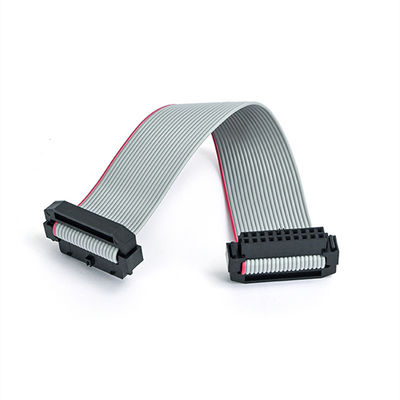 การประกอบสายเคเบิล IDC 26 ปิน Flat Ribbon พร้อมการบรรเทาความเครียดและ IDC 2.54 มิลลิเมตรสู่ IDC Socket
