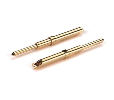 ทองคํา Plating ทองแดง CNC เครื่องแปรรูป Pin ความแม่นยําสูงพีนทองแดง Connector