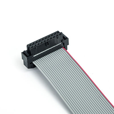 2.0 มิลลิเมตร Flat Ribbon Cable Assembly IDC TO IDC 20Pin Socket กับ UL2651 28awg