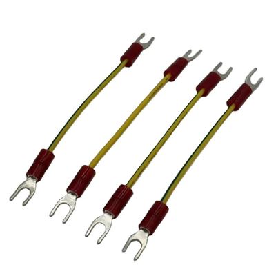 หน่วยประกอบสายสายปลาย 18 - 26Awg JST Connector To 4.8mm 6.3mm Y Terminal