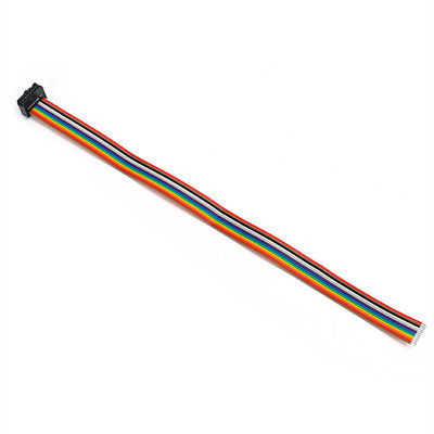 ประกอบ 2.54mm 12 Pin Ribbon Cable IDC Socket UL2651 28AWG แผนงานสายเรียบ