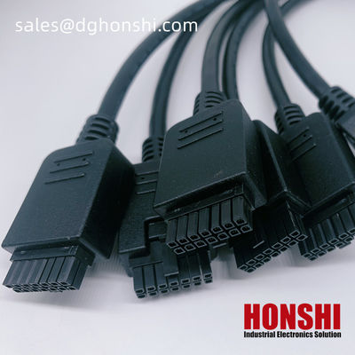 14 Pin Micro Fit 3.0 Overmolding Molded Cable Assembly UL20276 430251400 สายพีวีซี
