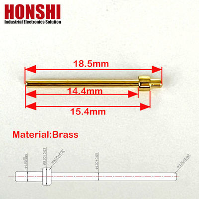 เครื่องเชื่อม เครื่องแปรรูป 2.0x18.5mm ทอง Plated ปินปลาย ทองแดง ปินจุดติดต่อ