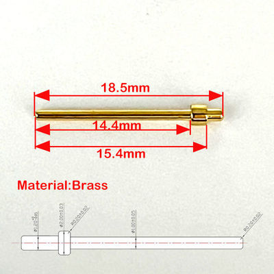 เครื่องเชื่อม เครื่องแปรรูป 2.0x18.5mm ทอง Plated ปินปลาย ทองแดง ปินจุดติดต่อ