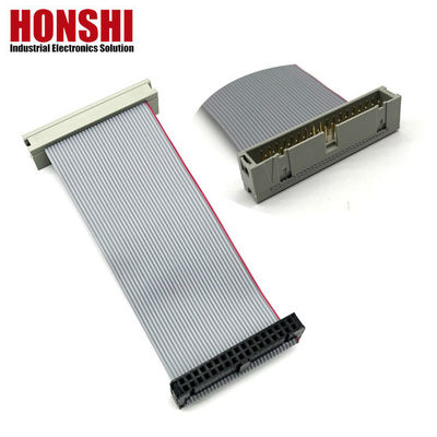 2.54mm IDC ซ็อคเก็ต To Male Connector 2row 14Contacts แผ่นคลิปคลิปคลิป