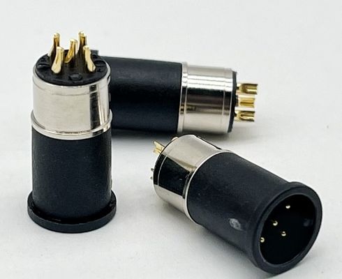 M12 5 ปิน เพศหญิงและเพศชาย แพเนล Mount Multi Pin สายเชื่อมเคเบิลวงกลม กันน้ํา
