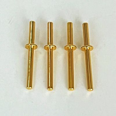 ทอง Plating ทองแดงหมุนหมุน 1.6x20mm สําหรับ CNC ศูนย์การแปรรูปตั้ง