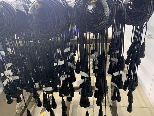 HPDB 100 Pin MDR Connector SCSI Cable Assembly สายดําที่มีวัสดุติดต่อทองแดง