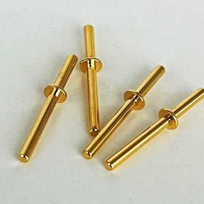 ทอง Plating ทองแดงหมุนหมุน 1.6x20mm สําหรับ CNC ศูนย์การแปรรูปตั้ง