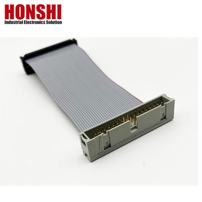34 Pin Flat Cable UL2651 28awg 2.54mm สายเทียมสาย IDC Socket To Box Header