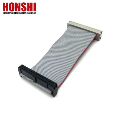34 Pin Flat Cable UL2651 28awg 2.54mm สายเทียมสาย IDC Socket To Box Header