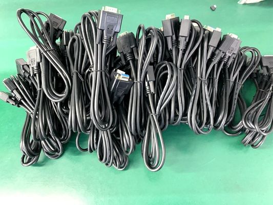อิเล็กทรอนิกส์ โมลด์เคเบิลการประกอบ ชายไปยังชาย หญิง DB Cable ไปยัง 9 Pin D SUB Cable