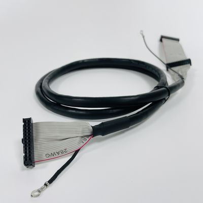 UL20706 IDC คาเบลกลม 34pin 40pin Pitch 2.54mm IDC เครื่องเชื่อมสําหรับอิเล็กทรอนิกส์