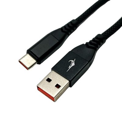 1m Black USB Molded Cable Assembly UL2725 28Awg สําหรับการสync และการชาร์จข้อมูลอย่างรวดเร็ว