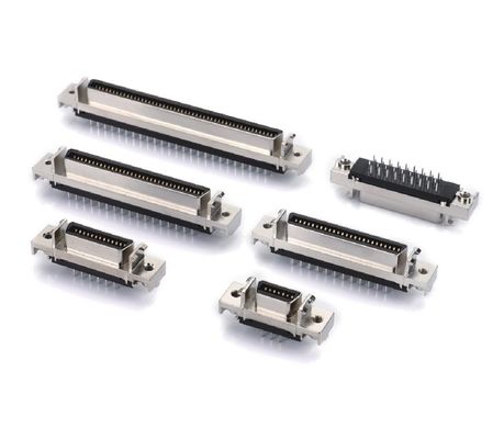 MDR PCB สายเชื่อม SCSI สายตรง 14 20 26 36 50 Pin 68 Pin 100 Pin