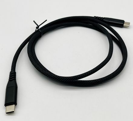 สีดํา UL2725 สาย USB แบบ C USB 2.0 ตัวเชื่อมเพศชายที่มีทอง
