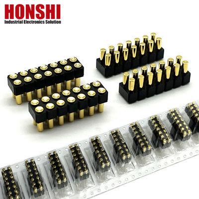 2.54mm ไฮคอร์นต์ โปโก้ พิน คอนเนคเตอร์ หญิง 2x7P ทอง H2.5 SMT ประเภทสําหรับ PCB