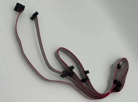 Custom 6 Pin - 64P IDC Flat Cable Assembly 2.54 มิลลิเมตร สายเทียมทับทิม
