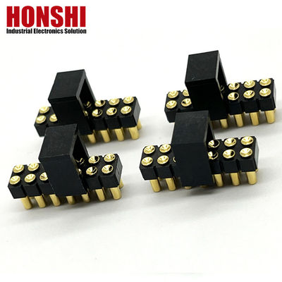 2.54mm ไฮคอร์นต์ โปโก้ พิน คอนเนคเตอร์ หญิง 2x7P ทอง H2.5 SMT ประเภทสําหรับ PCB