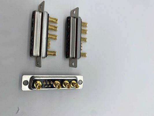 รถยนต์ D SUB พลังงานเชื่อม 9W4 หญิง Solder ทองแดง C3604 สําหรับสายไฟ