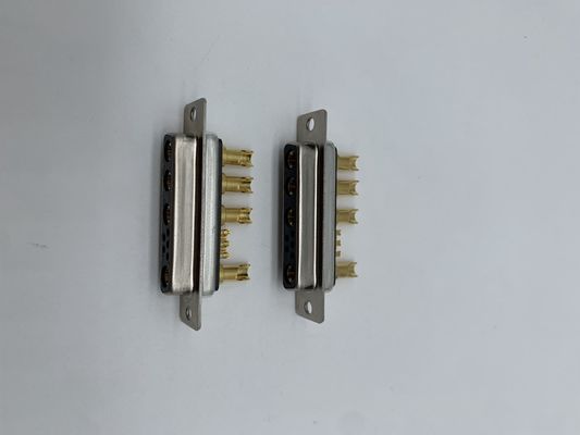 รถยนต์ D SUB พลังงานเชื่อม 9W4 หญิง Solder ทองแดง C3604 สําหรับสายไฟ