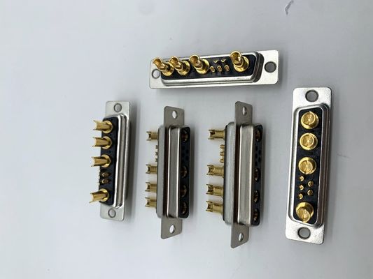 รถยนต์ D SUB พลังงานเชื่อม 9W4 หญิง Solder ทองแดง C3604 สําหรับสายไฟ