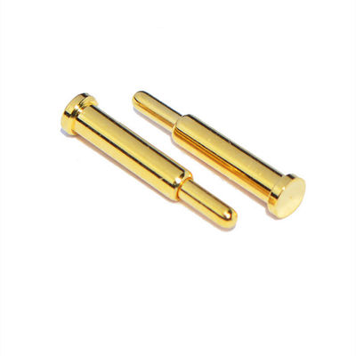10.65 มิลลิเมตร ทองแดง สปริงที่บรรทุกสปริง SMT ประเภททองคํา Plated Pogo Pin สําหรับการเชื่อมต่ออุณหภูมิ