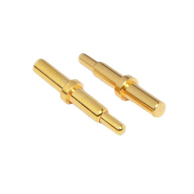 10.65 มิลลิเมตร ทองแดง สปริงที่บรรทุกสปริง SMT ประเภททองคํา Plated Pogo Pin สําหรับการเชื่อมต่ออุณหภูมิ