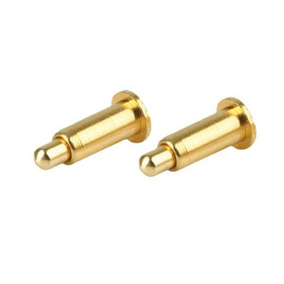 10.65 มิลลิเมตร ทองแดง สปริงที่บรรทุกสปริง SMT ประเภททองคํา Plated Pogo Pin สําหรับการเชื่อมต่ออุณหภูมิ