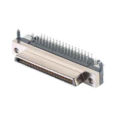 วัสดุกระเป๋าเหล็กผสมซีนก 68 Pin SCSI Connector Solder ประเภท VHDCI HPCN เพศชาย