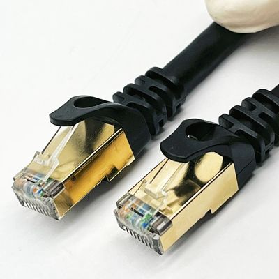 RJ45 SFTP เครือข่ายเคเบิล Cat5e Cat6a Cat7 Cat8 UTP เคเบิลในเครือข่ายคอมพิวเตอร์
